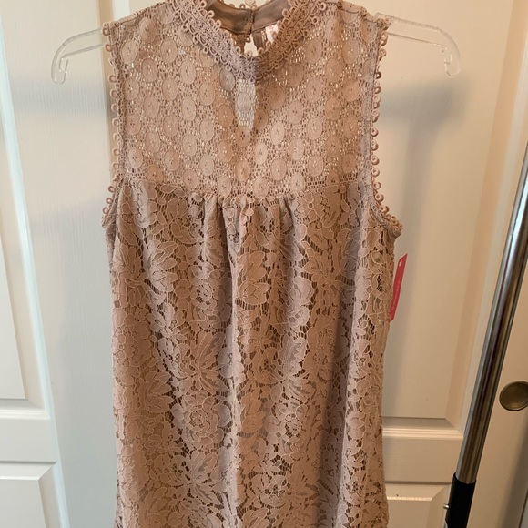 Mockneck Blush Dress - Picture 1 of 4